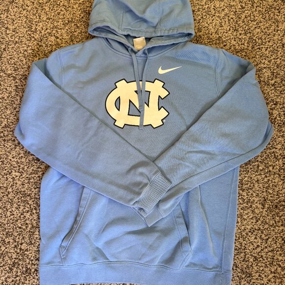 Nike UNC North Carolina Tar Heels Hoodie Light Blue (M) - Picture 1 of 3